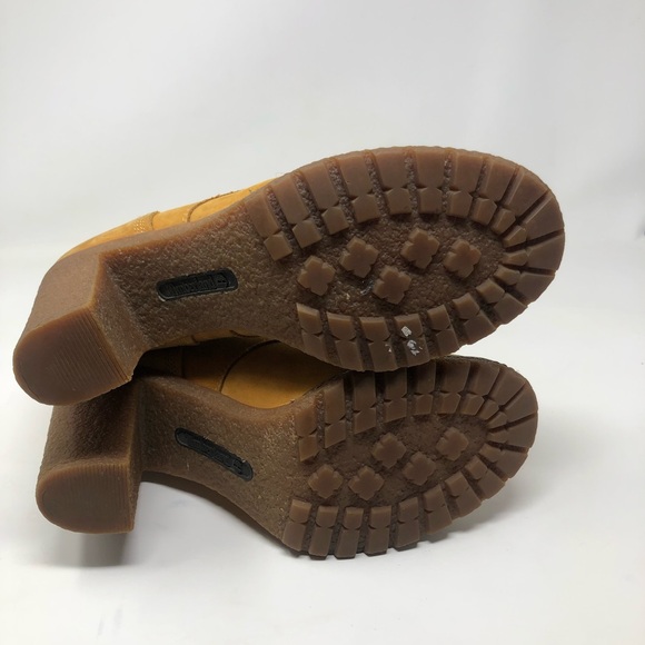 Timberland Women’s Earth Keepers Glancy Boots Wheat Leather Size 8 - Picture 5 of 16